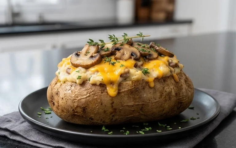The Ultimate Stuffed Baked Potatoes with Mushrooms