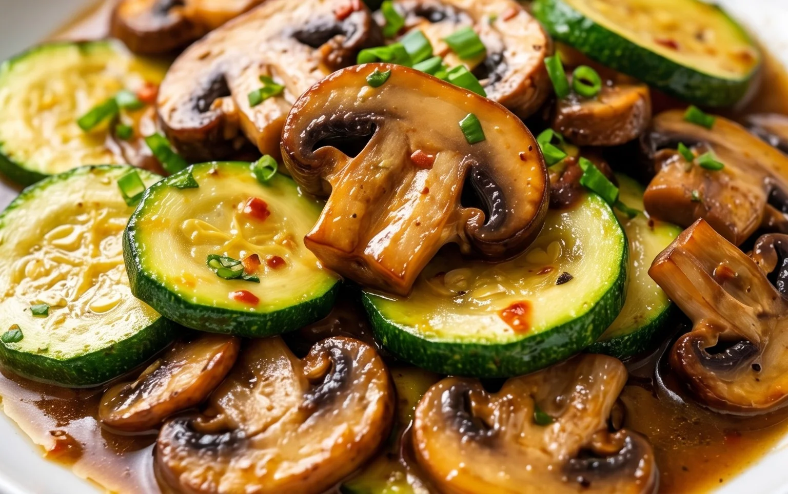 Skillet Zucchini and Mushrooms