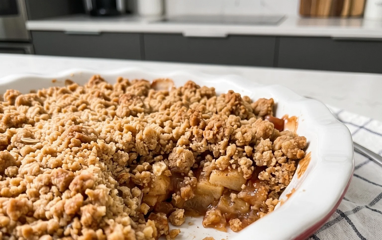 Healthy Breakfast Apple Crum extractble