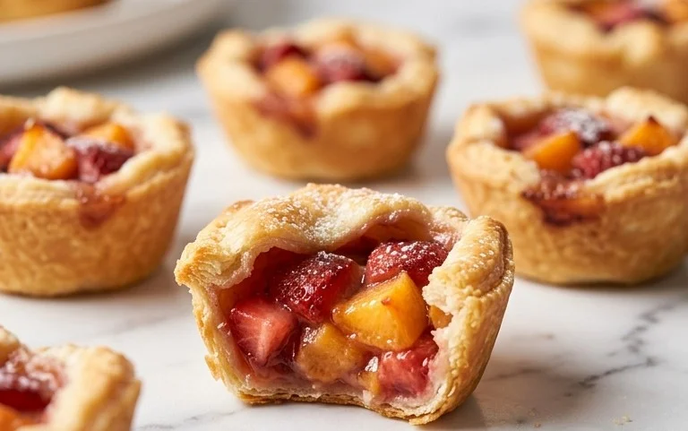Strawberry Peach Pie Bites