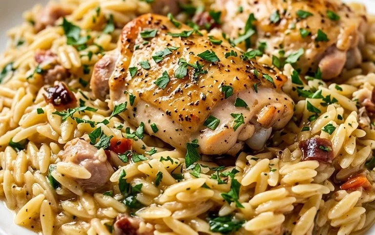 Chicken Orzo (30-Minutes, One-Pan)