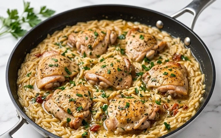 Chicken Orzo (30-Minutes, One-Pan)