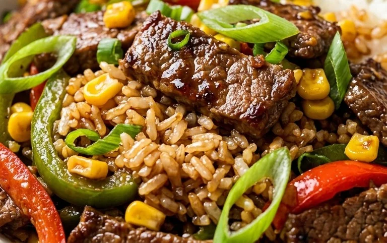 Beef Pepper Rice Bowl is a delicious meal option.