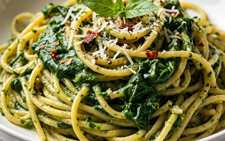 Pasta with Spinach Sauce
