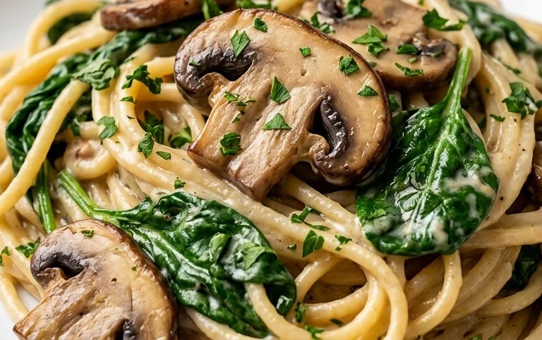 Spinach Mushroom Pasta
