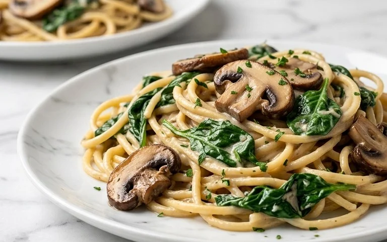 Spinach Mushroom Pasta