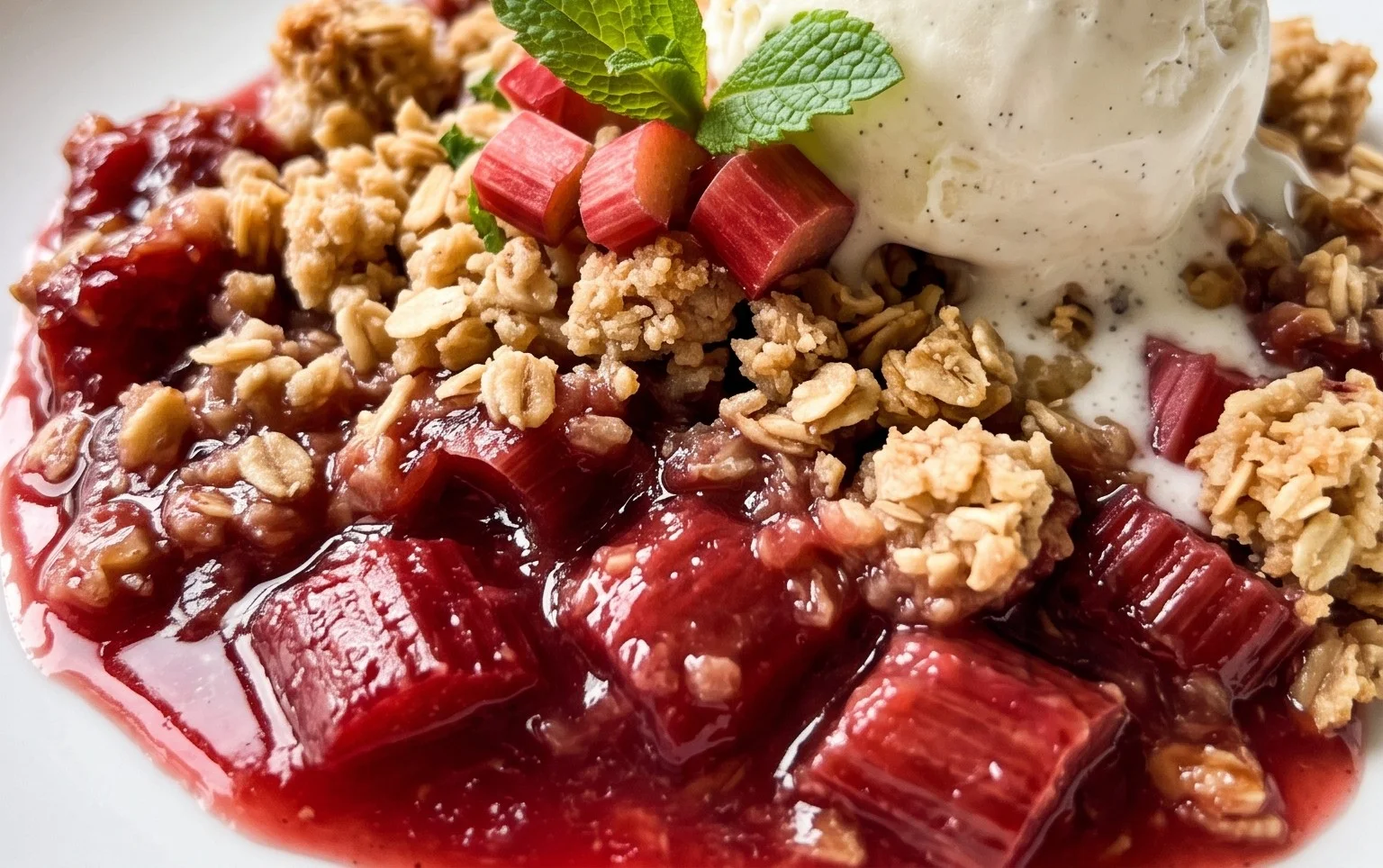 Easy Rhubarb Crisp