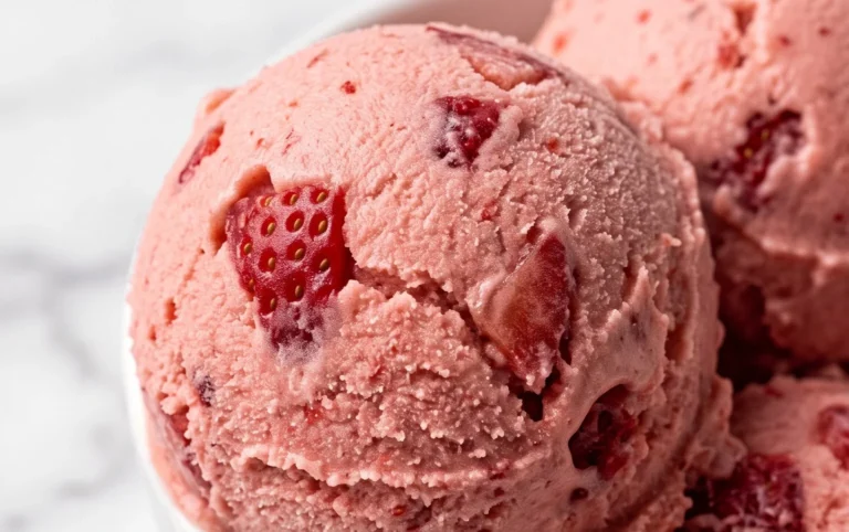 Homemade Strawberry Ice Cream