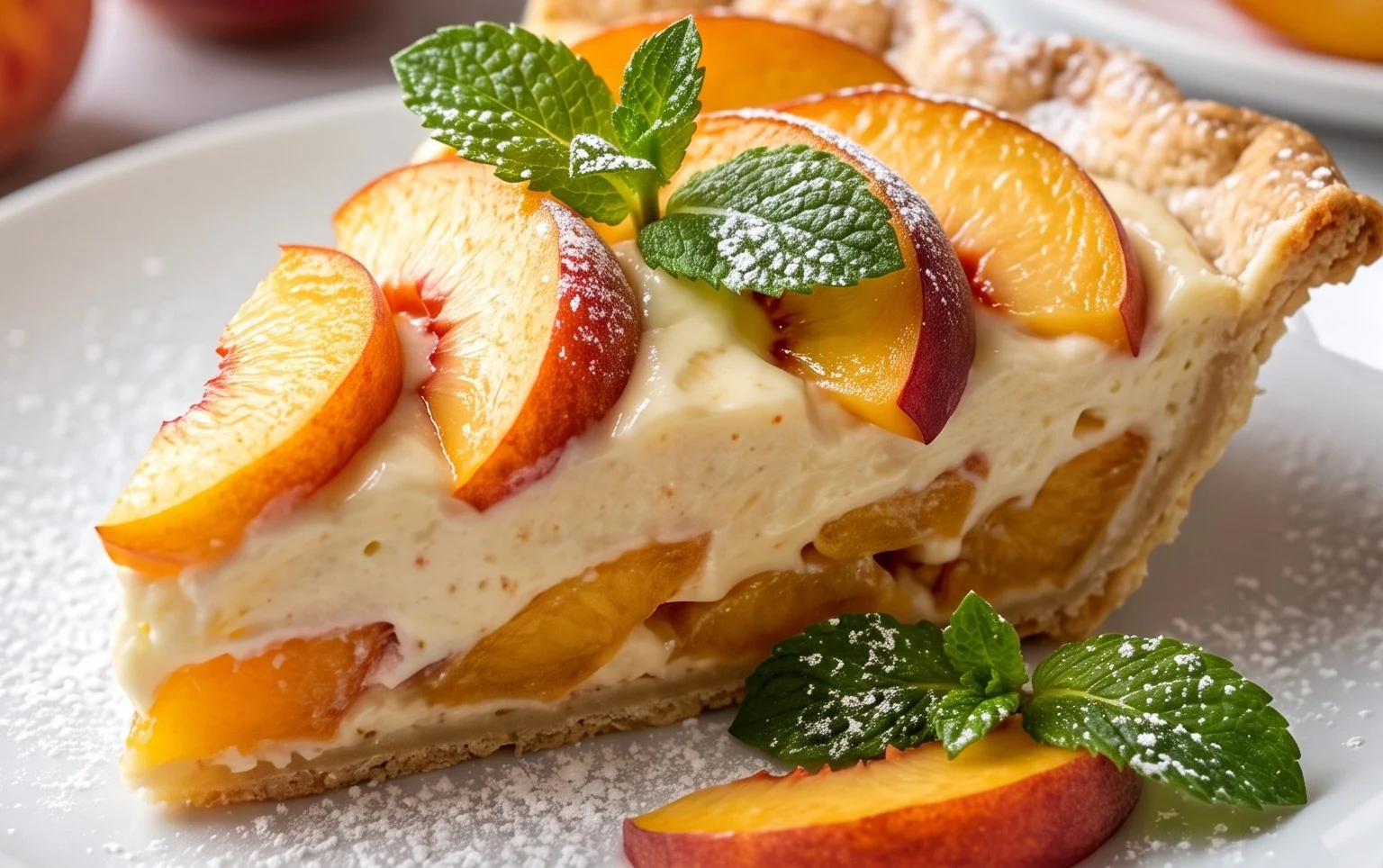 Peaches and Cream Pie