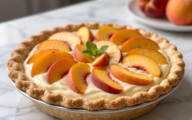 Peaches and Cream Pie