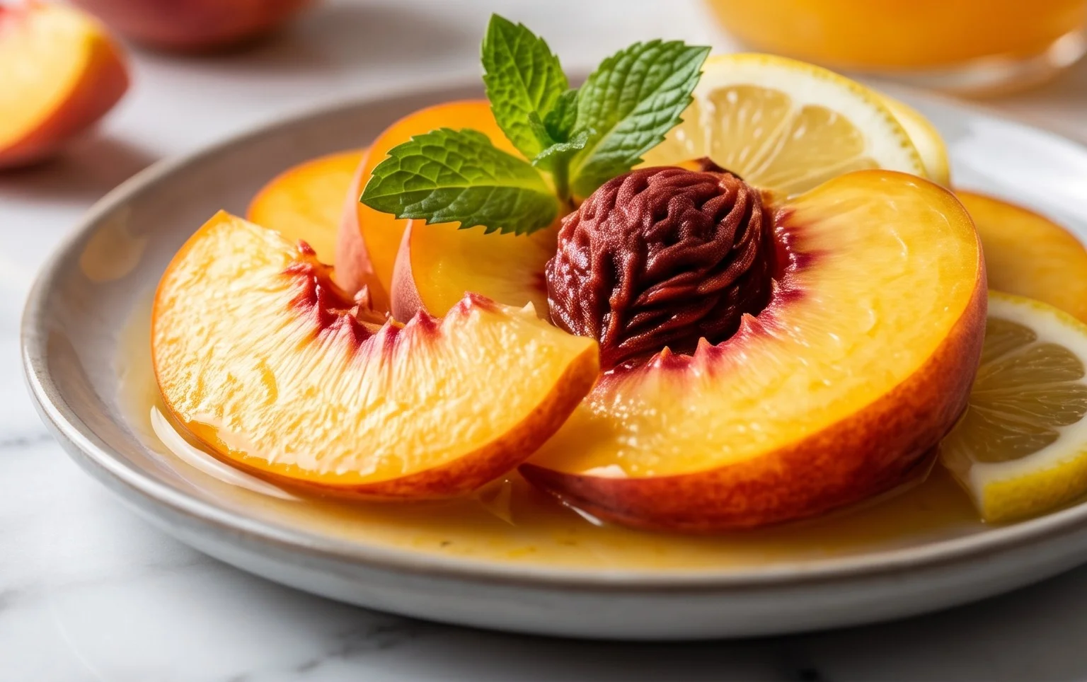 Refreshing Peach Lemonade