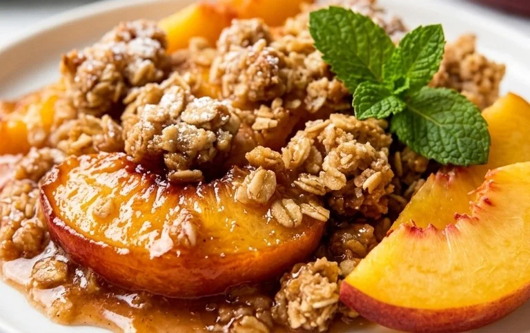 Fresh Peach Crisp Recipe
