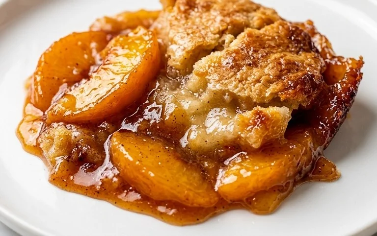 The Easiest Southern Peach Cobbler