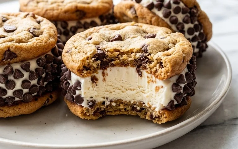 Cookie Ice Cream Sandwiches (Like a Chipwich!)