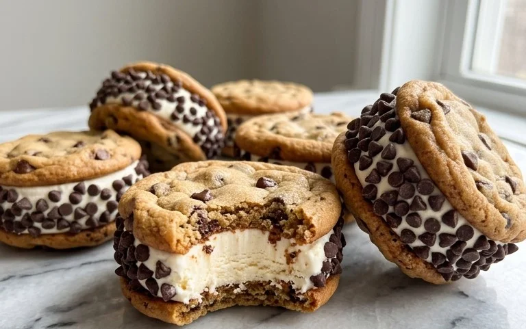 Cookie Ice Cream Sandwiches (Like a Chipwich!)