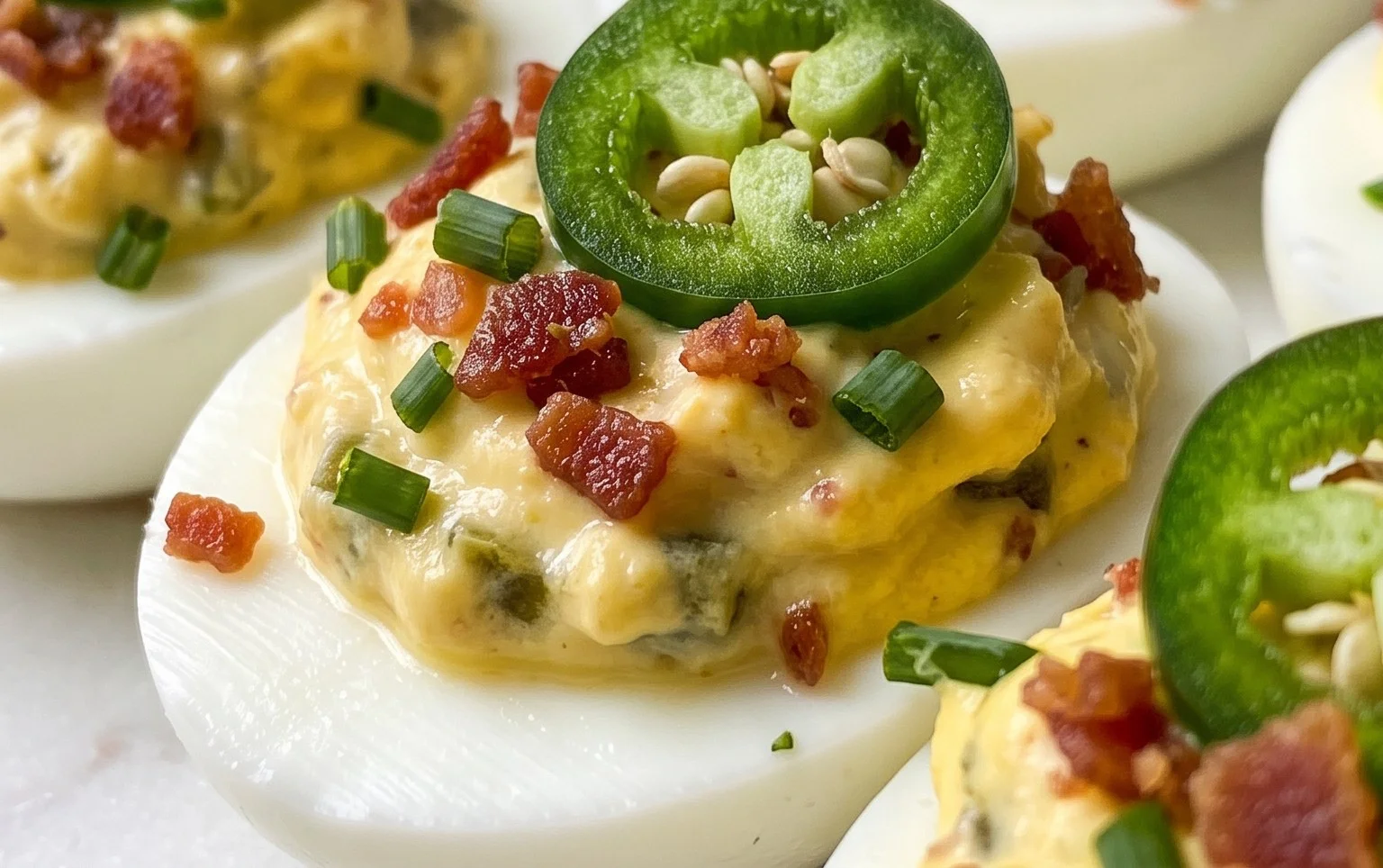 Jalapeno Popper Deviled Eggs