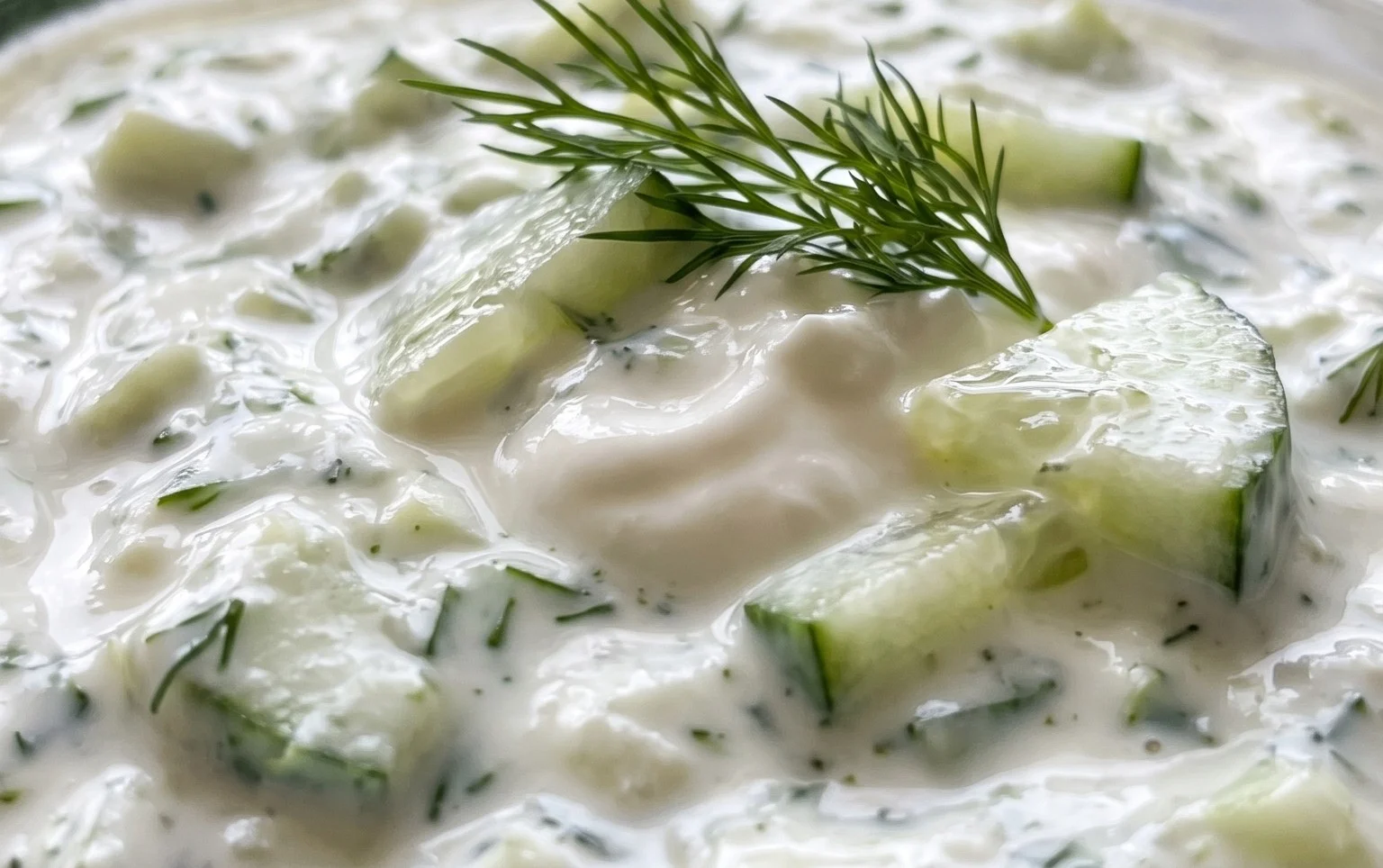 Cucumber Dip with Sour Cream and Dill