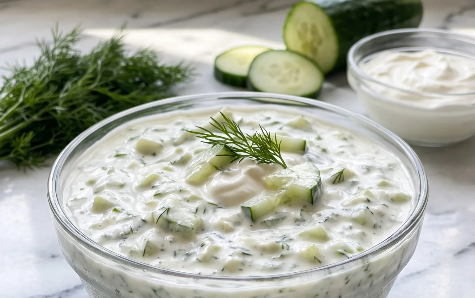Cucumber Dip with Sour Cream and Dill