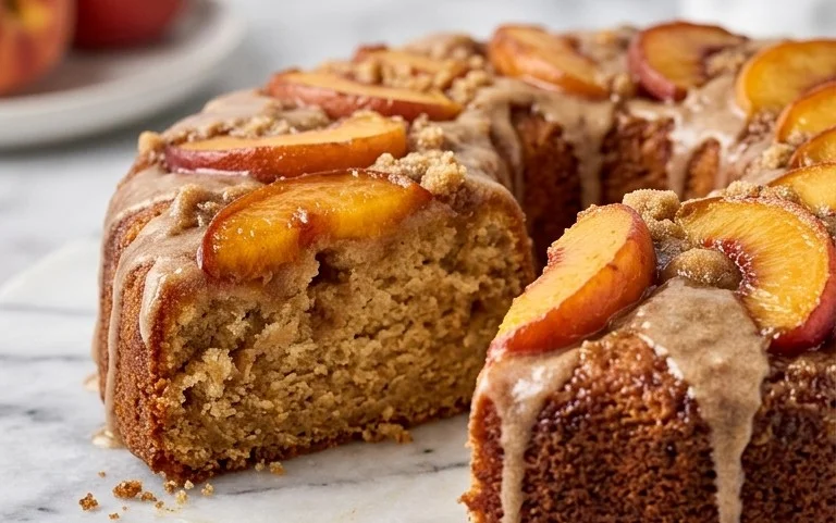 Brown Sugar Peach Cake
