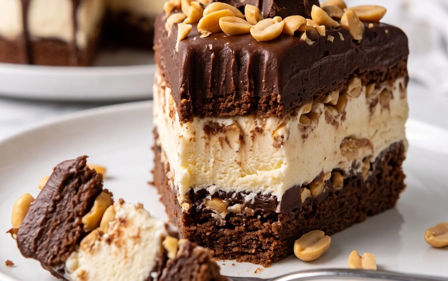 Buster Bar Ice Cream Cake
