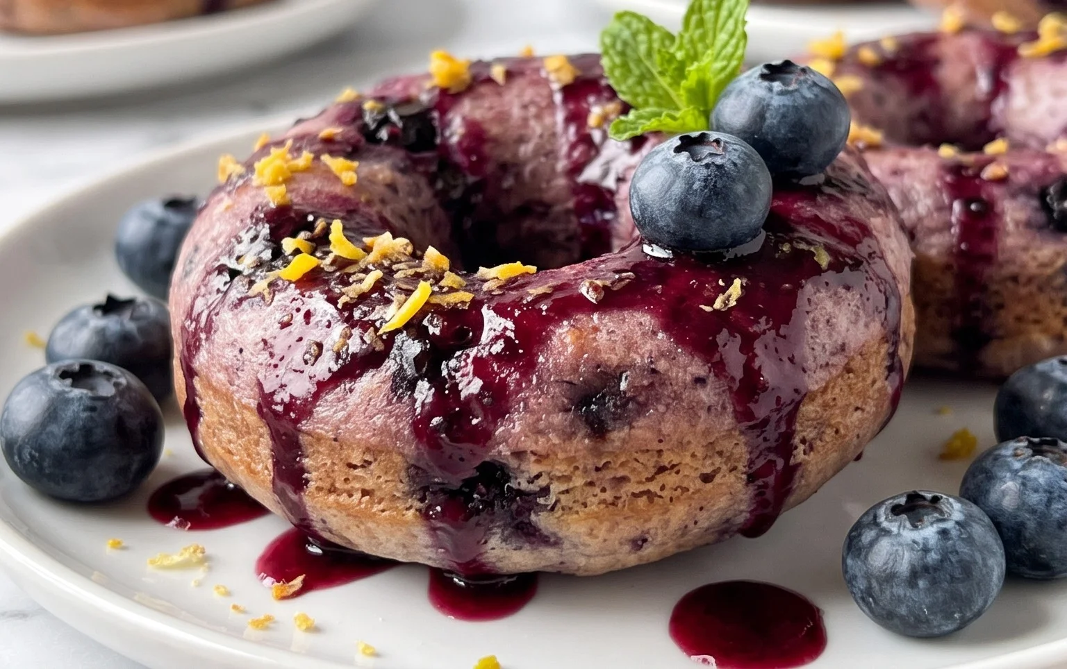 Blueberry Cake Donuts