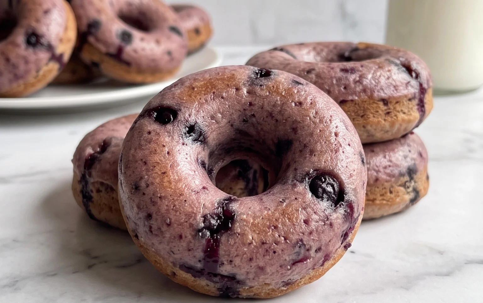 Blueberry Cake Donuts