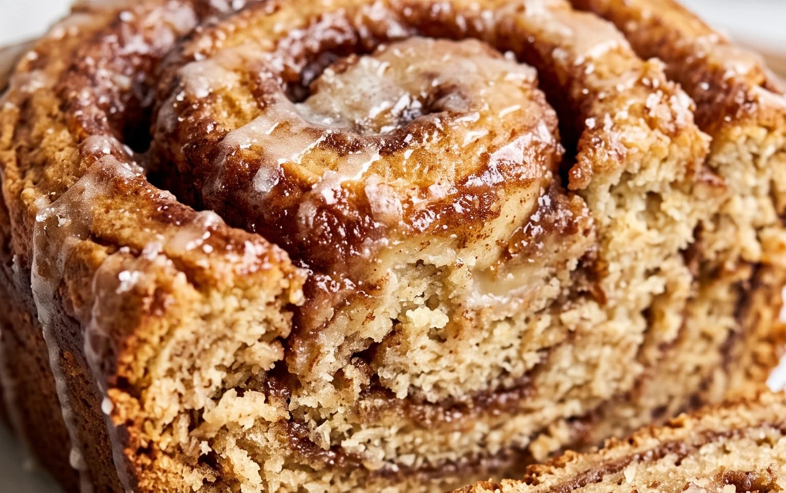 Cinnamon Roll Banana Bread