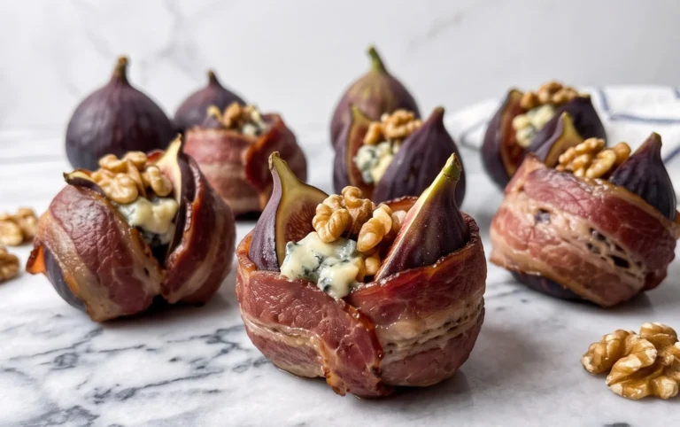 Beef Bacon Wrapped Stuffed Figs