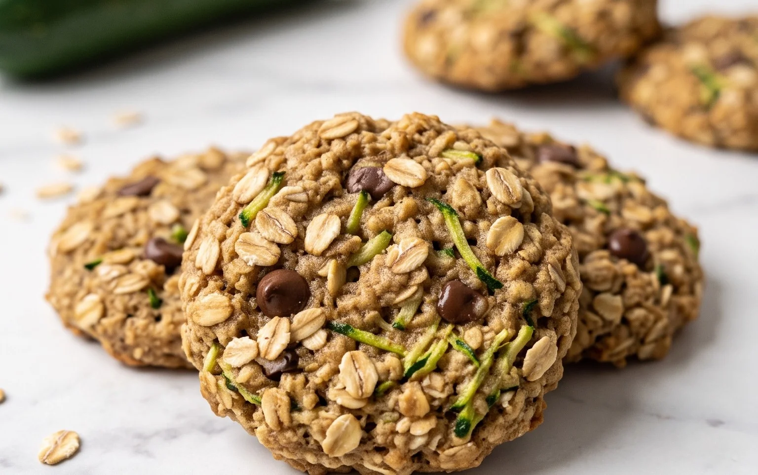 Healthy Zucchini Oatmeal Cookies