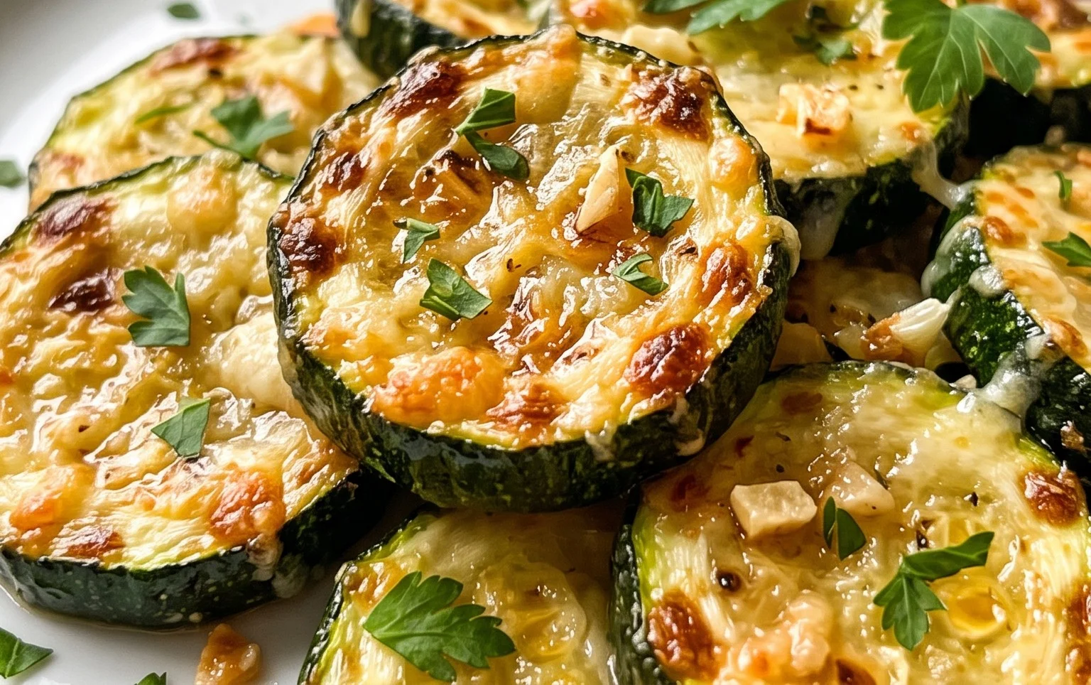 Irresistibly Crunchy Garlic Parmesan Roasted Zucchini