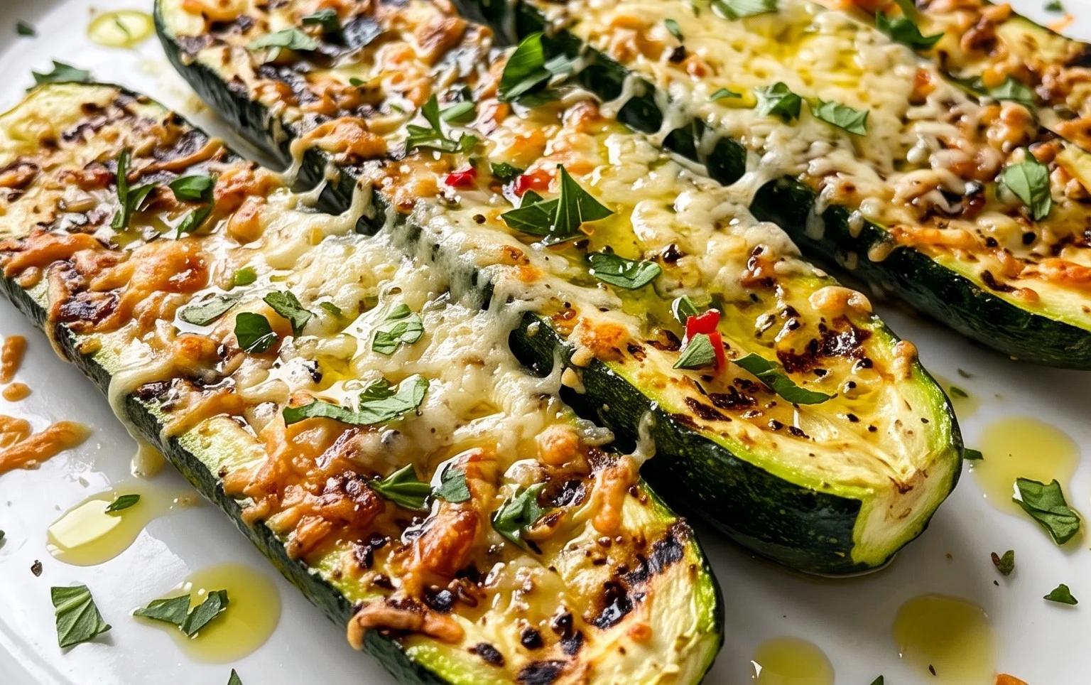 Grilled Zucchini with Parmesan